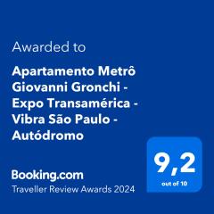 Apartamento Metrô Giovanni Gronchi - Expo Transamérica - Vibra São Paulo - Autódromo
