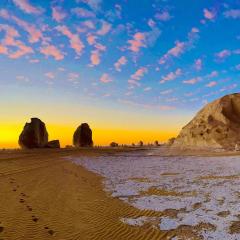 white desert safari camp