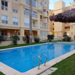 2 bedrooms appartement with shared pool and wifi at Carrer Britania 10 1 km away from the beach