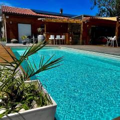 Ma maison en bois avec Jacuzzi