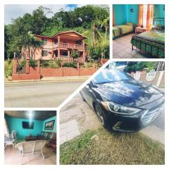 House for 5 with vehicle included in Roatan