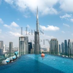 HausReserv at Paramount Midtown Hotel - Infinity Pool with Burj Khalifa View - Luxury Apartments