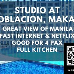 Studio with 200Mbs internet, Netflix & great view of Manila