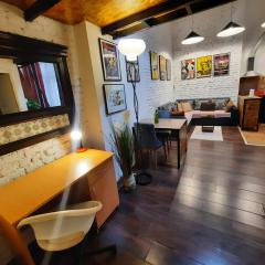 15 PERCENT OFF UNTIL 30TH OF SEPTEMBER Authentic Belgrade Centre - Split Level loft with Patio in Courtyard, Paid Parking on-site, Mandatory Reservation
