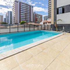 Apto com piscina bem localizado em Maceió LTS1003