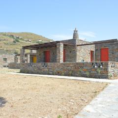The Fiery Red house, close to the beach in the area of Otzia on the island of Kea