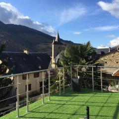 Maison au calme vue sur les montagnes