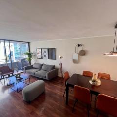 Moderno departamento 2d+2b+1 Estacionamiento, parque arauco, Manquehue, Las Condes