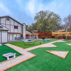 Enchanting Texas Home Pool Gameroom Firepit