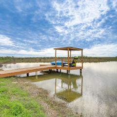 Texas Farmhouse on 14 Acres with Pond Access!