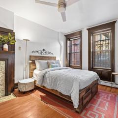 1BR Brownstone w Rare Outdoor Space