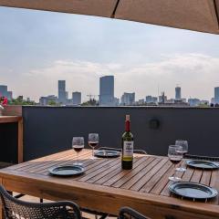 Espectacular departamento con terraza en CDMX