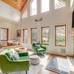 Deck and Scenic Views Beech Mountain Cabin