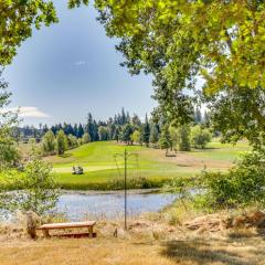 Chehalis Getaway with Golf Course View and Fire Pit!