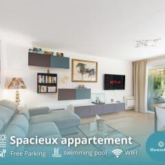 Spacieux appartement - Parking - Piscine - BV