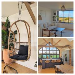 Villa vue Mer -5 mn des plages - grand jardin-cuisine d'été- 4 chambres