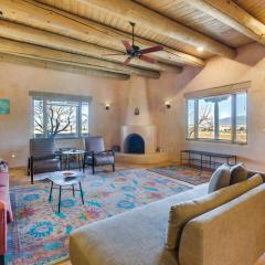 Taos Adobe Home with Mountain Views and Hot Tub!