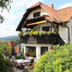 Große Ferienwohnung in Rauenstein mit Garten, Terrasse und Grill und Panoramablick