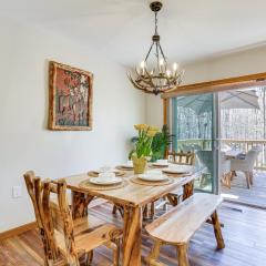 Pocono Tree-Lined Retreat with Fire Pit!