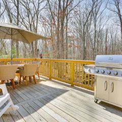 Forest-View Deck and Fire Pit Poconos Escape!