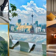 STAR HILL - Axon Infinity Pool with KL View 1minute to Pavilion Bukit Bintang Kuala Lumpur by Heritage
