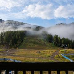 TOP FLOOR at very Base of Hill w AC & Best Views on Mountain