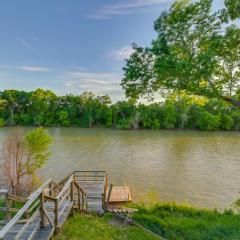 Rustic River Cabin with Dock and Covered Deck!