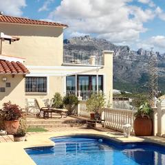 4 bedrooms villa with sea view private pool and furnished terrace at Callosa de Ensarria 9 km away from the beach