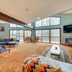 Eclectic Hubertus Home with Game Room and Fire Pit!
