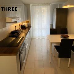 H3 with 3,5 rooms, 2 BR, livingroom and big kitchen, modern and central