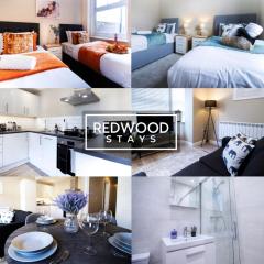 2 Bedroom 1 Bathroom Town Center Apartment With FREE Parking By REDWOOD STAYS