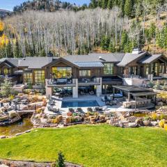 Ski in out secluded mountain sanctuary with salt water pool, hot tub, game room