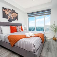 Modern 1BR Condo - King bed - Cityscape Views