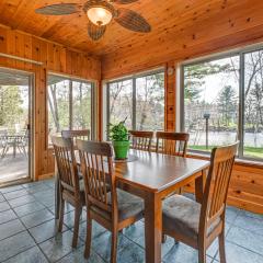 Lake Wissota Home with Private Dock and Fire Pit!