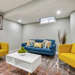 Modern 2 bedroom basement suite with kitchen and laundry