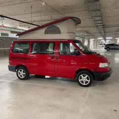 Camper car in underground parking