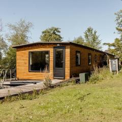 House boat on lake near Amsterdam