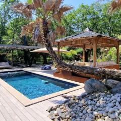 Villa avec piscine chauffée, jacuzzi & sauna