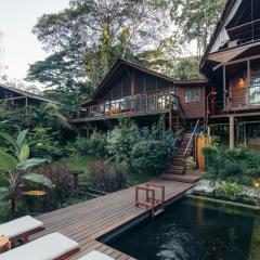 Luxury Villa plus 2 Cabins Rainforest Estate with Pond