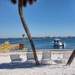 Beautiful Waterfront Home with amazing view of Boca Ciega Bay, private beach, dock with excellent fishing & beautiful sunrises!