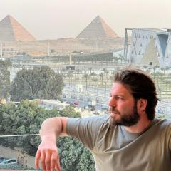 Asia Grand Museum & Pyramids view