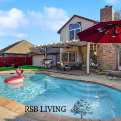 Glamorous 4BR 2,5BA Holiday Home with Pool, Game Room & Fire Pit
