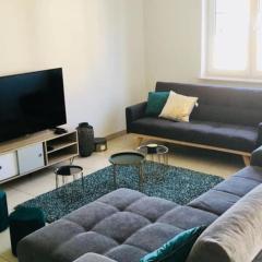 Two bedrooms flat in city center w Terrace&parking