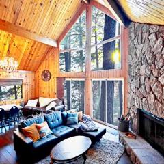 Glimmer Chalet Treetop A-frame cabin lake view