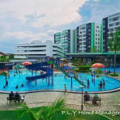 Manhattan Condo Ipoh Waterpark PoolView FREE Carpark & Netflix by PLY Home