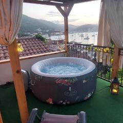 Panoramic view with jacuzzi