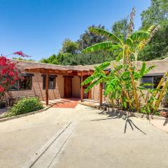 Montecito Adobe Home with Ridge and City Skyline View