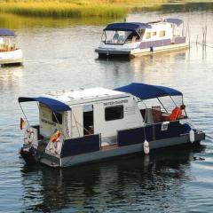 Houseboat on the Peene in Demmin