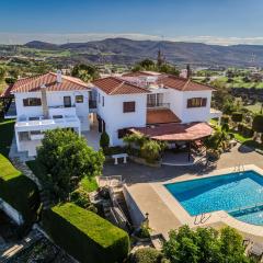 Mountain view 6 bed mansion with Private Padel Court, Pool & Gym