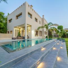 Villa Naciri en plein golf avec vue sur Atlas